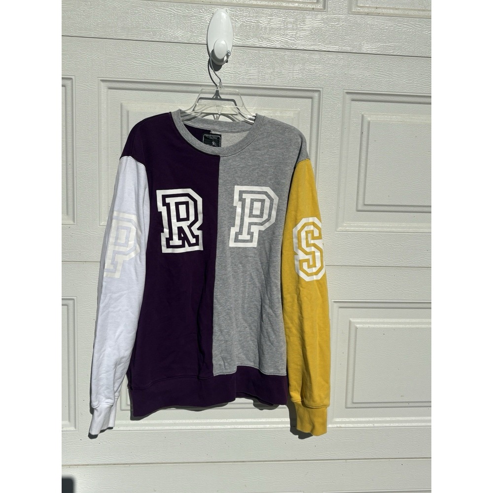PRPS Jeans Color Block Crewneck Pullover Sweatshirt Mens Size XL Cotton Blend